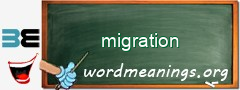 WordMeaning blackboard for migration